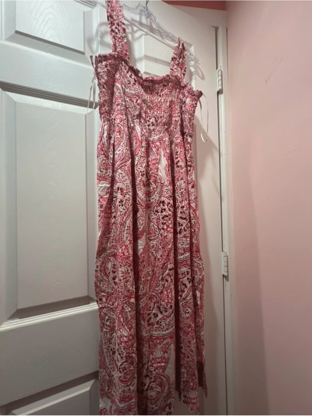 Calvin Klein Summer Dress Red Pattern